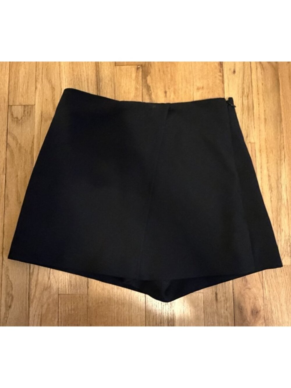 Zara Black Mini Skort Size Small Classic Minimalist